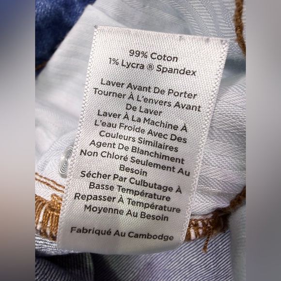 Talbots Stovepipe Ankle Straight Jean In Kingston Wash Size 4 - Picture 8 of 11